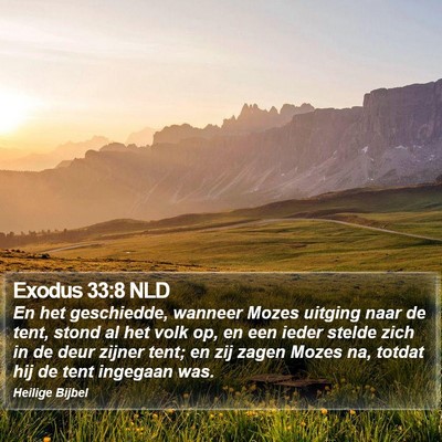 Exodus 33:8 NLD Bible Verse Image