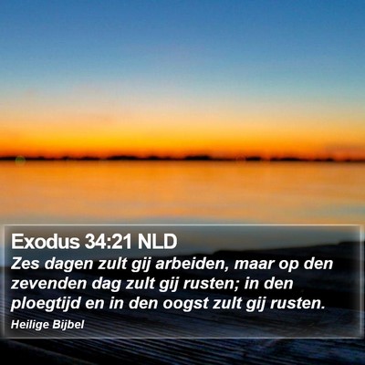 Exodus 34:21 NLD Bible Verse Image