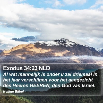 Exodus 34:23 NLD Bible Verse Image
