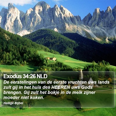 Exodus 34:26 NLD Bible Verse Image
