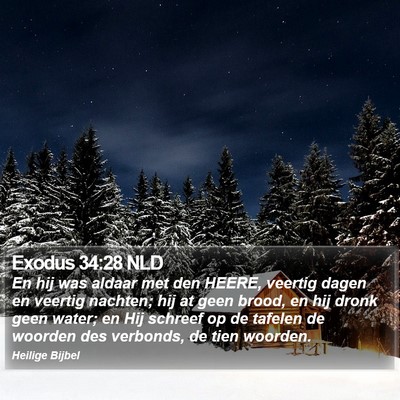 Exodus 34:28 NLD Bible Verse Image