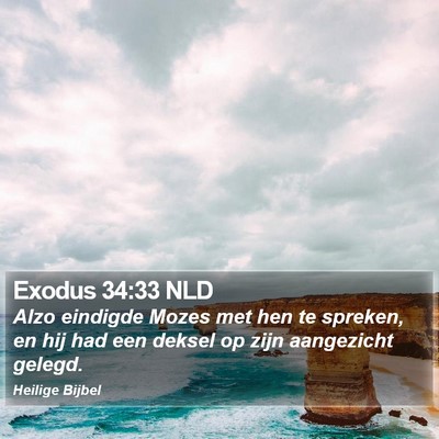 Exodus 34:33 NLD Bible Verse Image