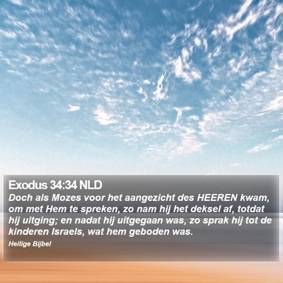 Exodus 34:34 NLD Bible Verse Image
