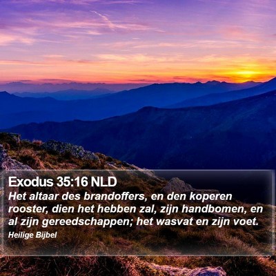Exodus 35:16 NLD Bible Verse Image