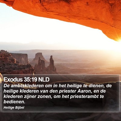 Exodus 35:19 NLD Bible Verse Image