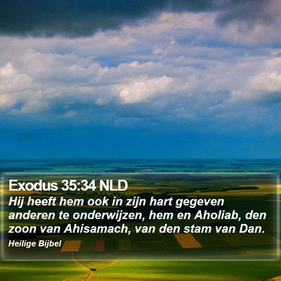 Exodus 35:34 NLD Bible Verse Image