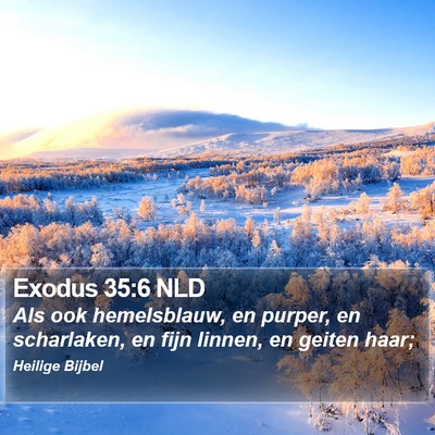 Exodus 35:6 NLD Bible Verse Image