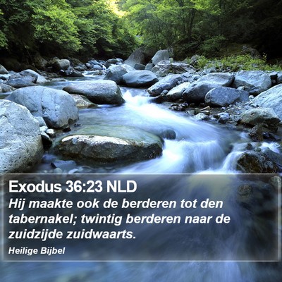 Exodus 36:23 NLD Bible Verse Image