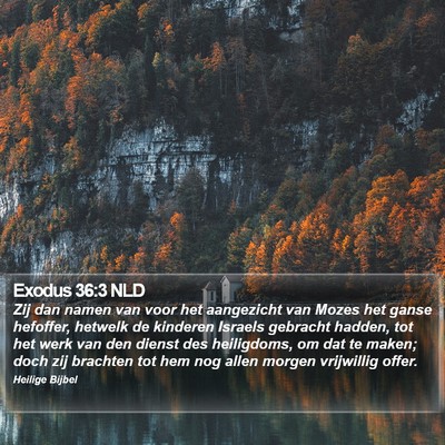 Exodus 36:3 NLD Bible Verse Image