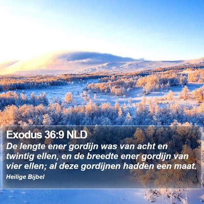 Exodus 36:9 NLD Bible Verse Image