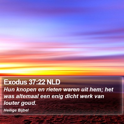 Exodus 37:22 NLD Bible Verse Image