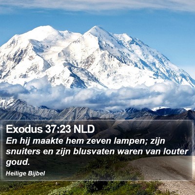 Exodus 37:23 NLD Bible Verse Image