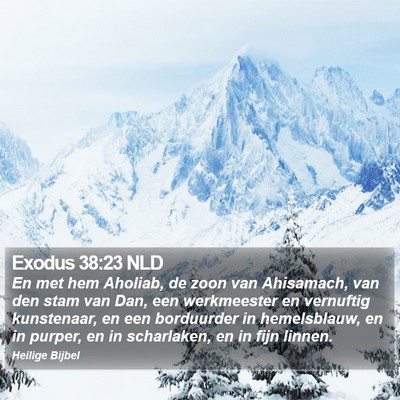 Exodus 38:23 NLD Bible Verse Image