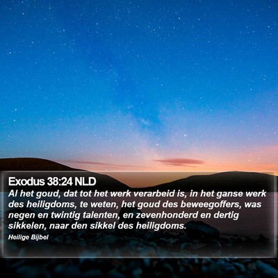 Exodus 38:24 NLD Bible Verse Image