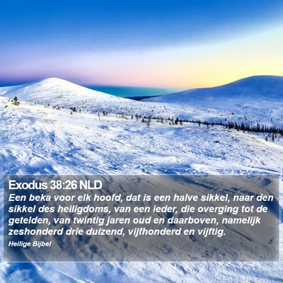 Exodus 38:26 NLD Bible Verse Image