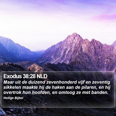 Exodus 38:28 NLD Bible Verse Image