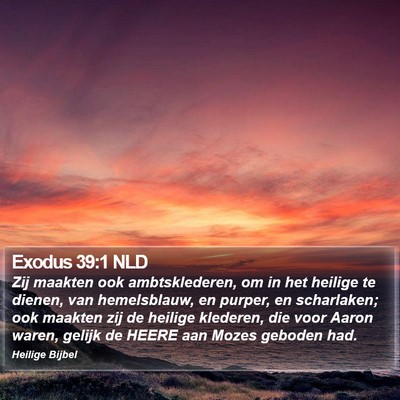 Exodus 39:1 NLD Bible Verse Image