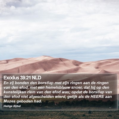Exodus 39:21 NLD Bible Verse Image