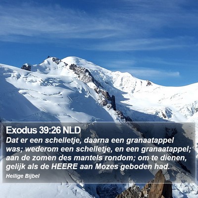 Exodus 39:26 NLD Bible Verse Image