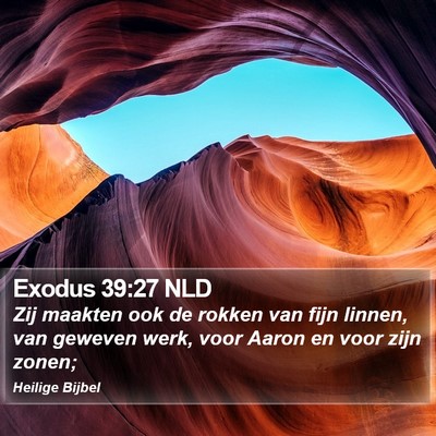 Exodus 39:27 NLD Bible Verse Image