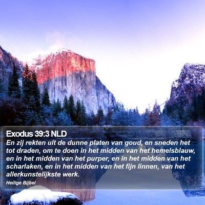 Exodus 39:3 NLD Bible Verse Image
