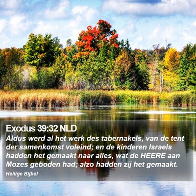 Exodus 39:32 NLD Bible Verse Image