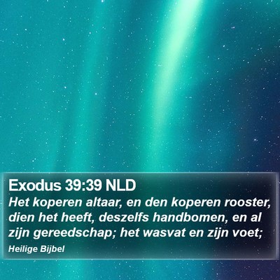 Exodus 39:39 NLD Bible Verse Image