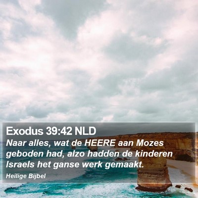 Exodus 39:42 NLD Bible Verse Image