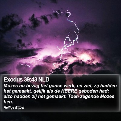 Exodus 39:43 NLD Bible Verse Image