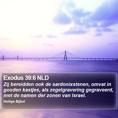 Exodus 39:6 NLD Bible Verse Image