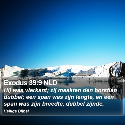Exodus 39:9 NLD Bible Verse Image
