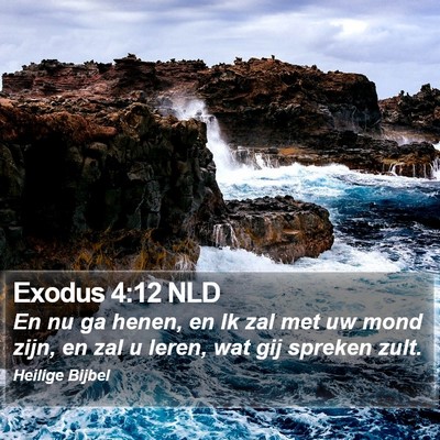 Exodus 4:12 NLD Bible Verse Image