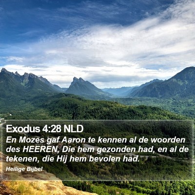 Exodus 4:28 NLD Bible Verse Image