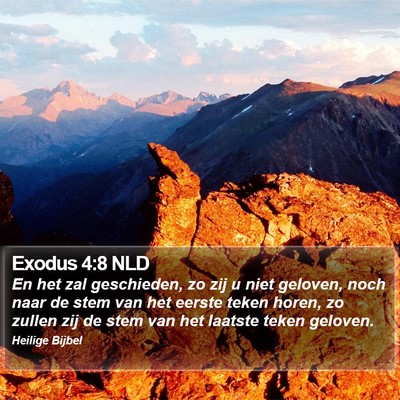 Exodus 4:8 NLD Bible Verse Image