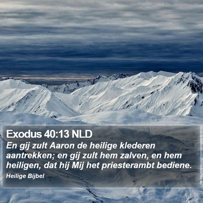 Exodus 40:13 NLD Bible Verse Image