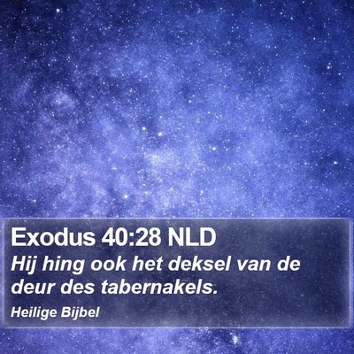 Exodus 40:28 NLD Bible Verse Image