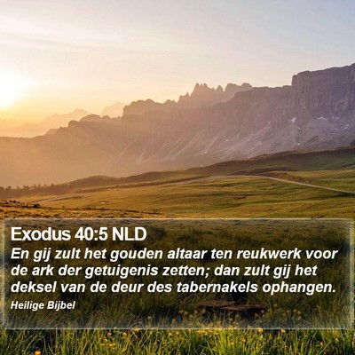 Exodus 40:5 NLD Bible Verse Image