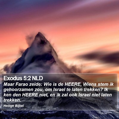 Exodus 5:2 NLD Bible Verse Image