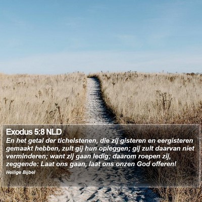 Exodus 5:8 NLD Bible Verse Image