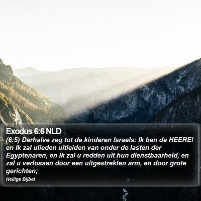 Exodus 6:6 NLD Bible Verse Image