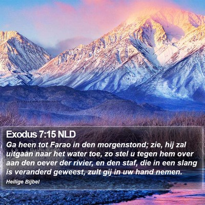 Exodus 7:15 NLD Bible Verse Image