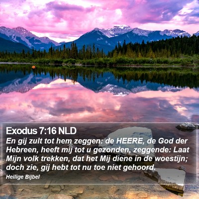 Exodus 7:16 NLD Bible Verse Image