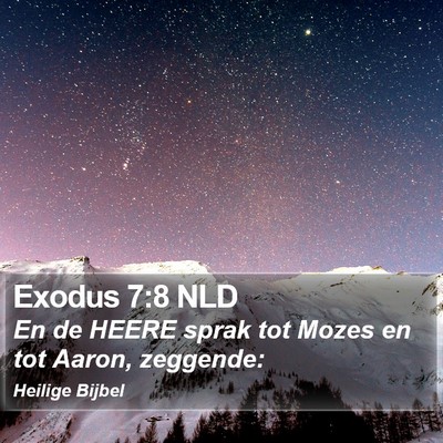 Exodus 7:8 NLD Bible Verse Image