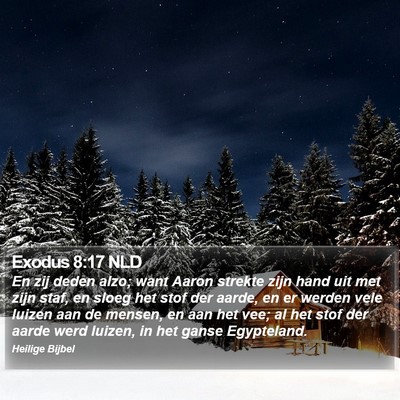 Exodus 8:17 NLD Bible Verse Image