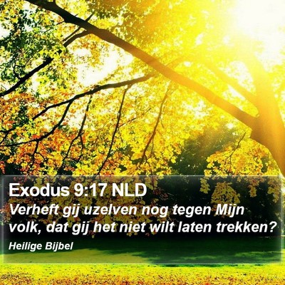 Exodus 9:17 NLD Bible Verse Image