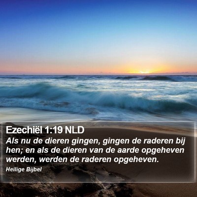 Ezechiël 1:19 NLD Bible Verse Image