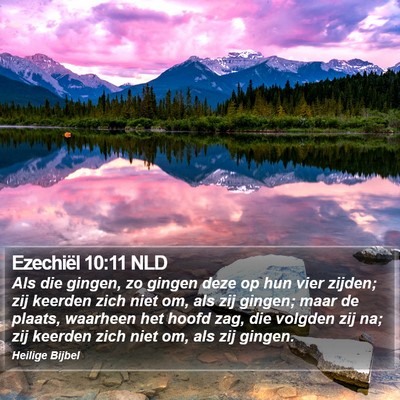 Ezechiël 10:11 NLD Bible Verse Image