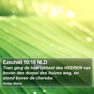 Ezechiël 10:18 NLD Bible Verse Image