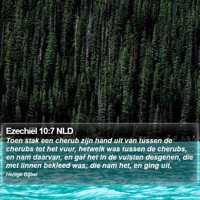 Ezechiël 10:7 NLD Bible Verse Image