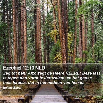 Ezechiël 12:10 NLD Bible Verse Image